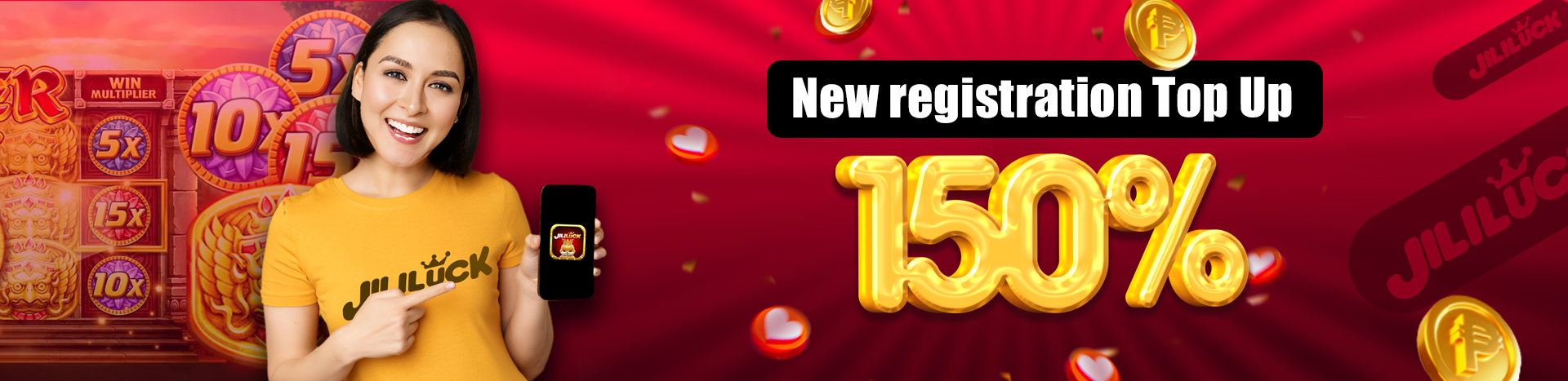 JILILUCK Daily Log in with Deposit Bonus!